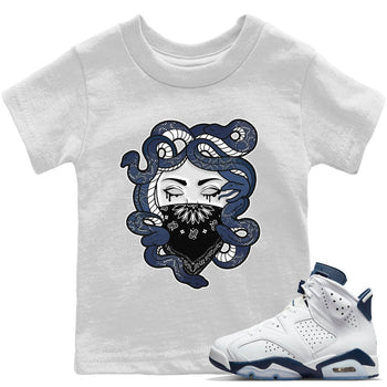 Jordan 6 Midnight Navy Sneaker Match Tees Medusa Sneaker Tees Jordan 6 Midnight Navy Sneaker Release Tees Kids Shirts