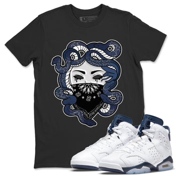 Jordan 6 Midnight Navy Sneaker Match Tees Medusa Sneaker Tees Jordan 6 Midnight Navy Sneaker Release Tees Unisex Shirts