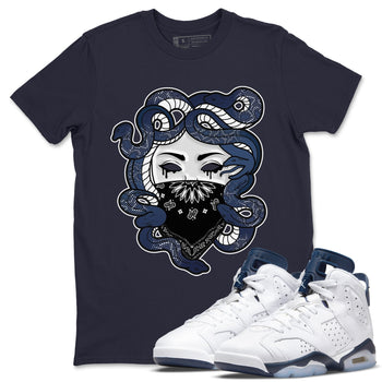 Jordan 6 Midnight Navy Sneaker Match Tees Medusa Sneaker Tees Jordan 6 Midnight Navy Sneaker Release Tees Unisex Shirts