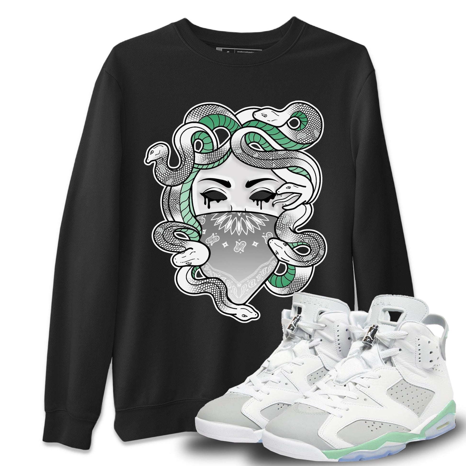 Jordan 6 Mint Foam Sneaker Match Tees Medusa Sneaker Tees Jordan 6 Mint Foam Sneaker Release Tees Unisex Shirts