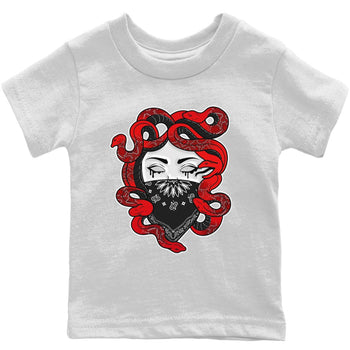 Jordan 9 Chile Red Sneaker Match Tees Medusa Sneaker Tees Jordan 9 Chile Red Sneaker Release Tees Kids Shirts