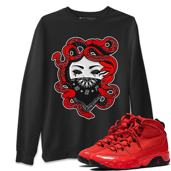 Jordan 9 Chile Red Sneaker Match Tees Medusa Sneaker Tees Jordan 9 Chile Red Sneaker Release Tees Unisex Shirts