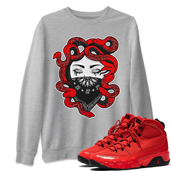 Jordan 9 Chile Red Sneaker Match Tees Medusa Sneaker Tees Jordan 9 Chile Red Sneaker Release Tees Unisex Shirts