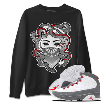Jordan 9 Fire Red Sneaker Match Tees Medusa Sneaker Tees Jordan 9 Fire Red Sneaker Release Tees Unisex Shirts