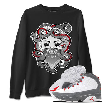 Jordan 9 Fire Red Sneaker Match Tees Medusa Sneaker Tees Jordan 9 Fire Red Sneaker Release Tees Unisex Shirts