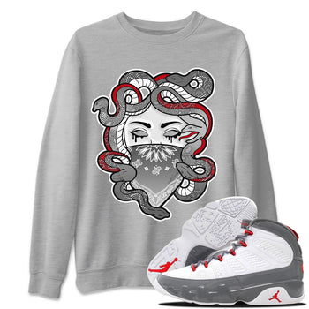 Jordan 9 Fire Red Sneaker Match Tees Medusa Sneaker Tees Jordan 9 Fire Red Sneaker Release Tees Unisex Shirts