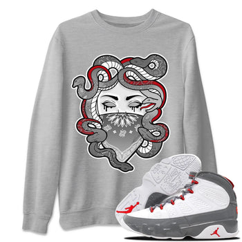 Jordan 9 Fire Red Sneaker Match Tees Medusa Sneaker Tees Jordan 9 Fire Red Sneaker Release Tees Unisex Shirts