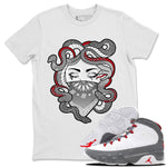 Jordan 9 Fire Red Sneaker Match Tees Medusa Sneaker Tees Jordan 9 Fire Red Sneaker Release Tees Unisex Shirts