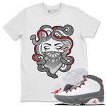 Jordan 9 Fire Red Sneaker Match Tees Medusa Sneaker Tees Jordan 9 Fire Red Sneaker Release Tees Unisex Shirts