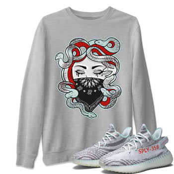 Yeezy 350 Blue Tint Sneaker Match Tees Medusa Sneaker Tees Yeezy 350 Blue Tint Sneaker Release Tees Unisex Shirts
