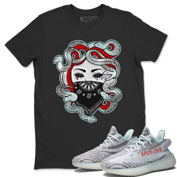 Yeezy 350 Blue Tint Sneaker Match Tees Medusa Sneaker Tees Yeezy 350 Blue Tint Sneaker Release Tees Unisex Shirts