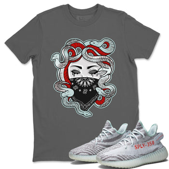Yeezy 350 Blue Tint Sneaker Match Tees Medusa Sneaker Tees Yeezy 350 Blue Tint Sneaker Release Tees Unisex Shirts