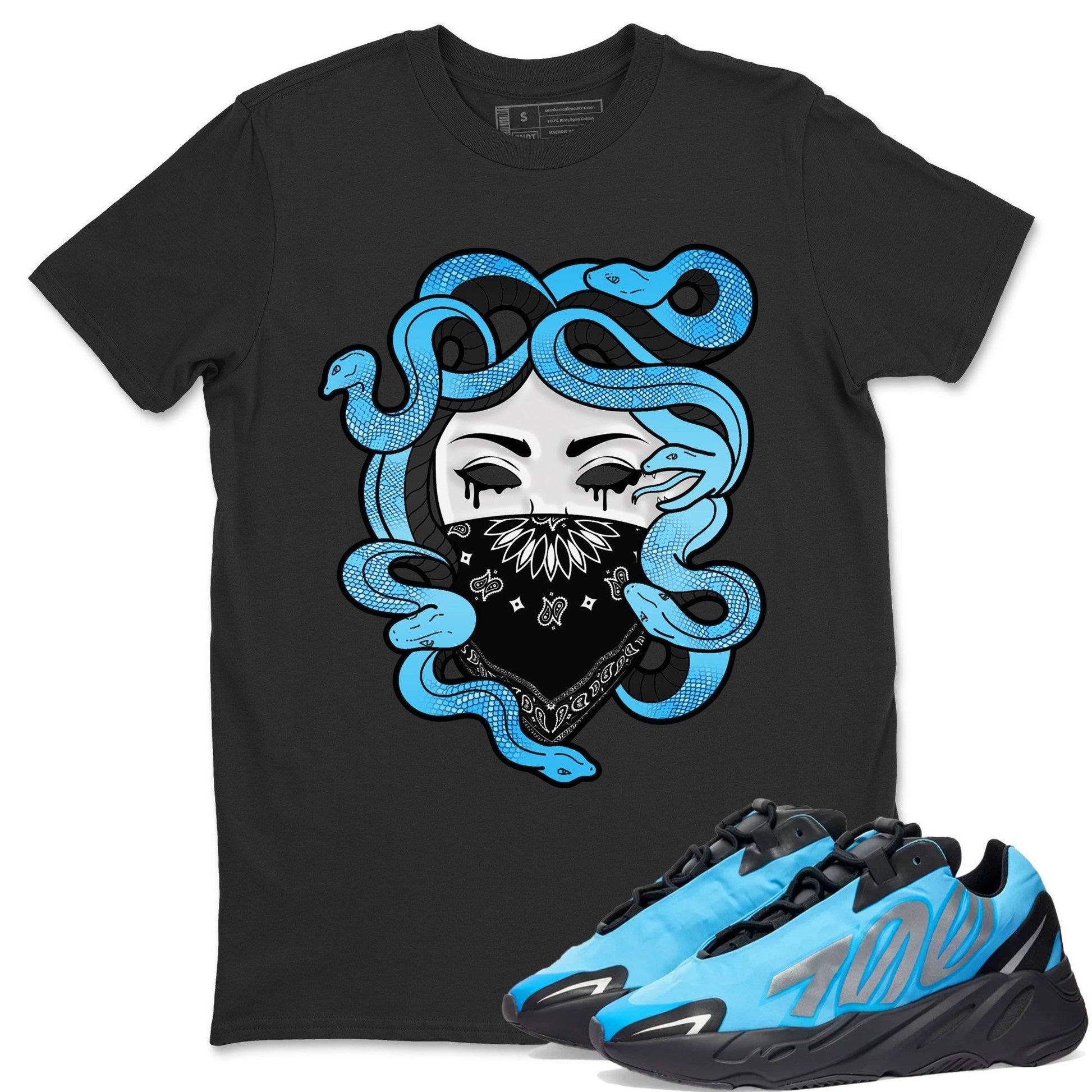 Yeezy 700 Bright Cyan Sneaker Match Tees Medusa Sneaker Tees Yeezy 700 Bright Cyan Sneaker Release Tees Unisex Shirts