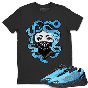 Yeezy 700 Bright Cyan Sneaker Match Tees Medusa Sneaker Tees Yeezy 700 Bright Cyan Sneaker Release Tees Unisex Shirts
