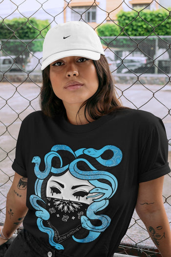 Yeezy 700 Bright Cyan Sneaker Match Tees Medusa Sneaker Tees Yeezy 700 Bright Cyan Sneaker Release Tees Unisex Shirts