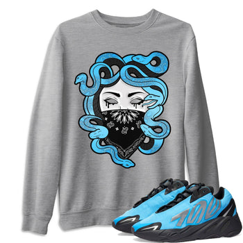 Yeezy 700 Bright Cyan Sneaker Match Tees Medusa Sneaker Tees Yeezy 700 Bright Cyan Sneaker Release Tees Unisex Shirts
