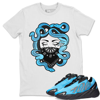 Yeezy 700 Bright Cyan Sneaker Match Tees Medusa Sneaker Tees Yeezy 700 Bright Cyan Sneaker Release Tees Unisex Shirts