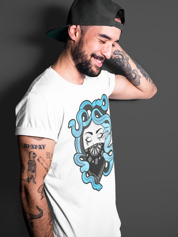 Yeezy 700 Bright Cyan Sneaker Match Tees Medusa Sneaker Tees Yeezy 700 Bright Cyan Sneaker Release Tees Unisex Shirts