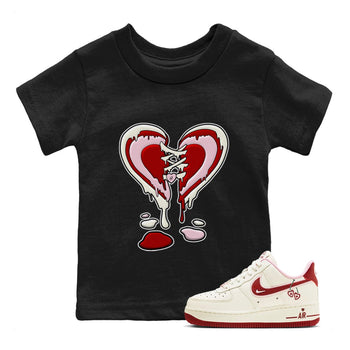 Air Force 1 Valentines Day Sneaker Match Tees Melting Heart Sneaker Tees Air Force 1 Valentines Day Sneaker Release Tees Kids Shirts