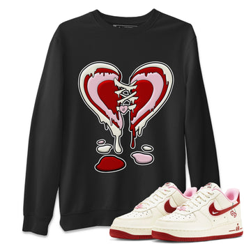 Air Force 1 Valentines Day Sneaker Match Tees Melting Heart Sneaker Tees Air Force 1 Valentines Day Sneaker Release Tees Unisex Shirts