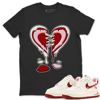 Air Force 1 Valentines Day Sneaker Match Tees Melting Heart Sneaker Tees Air Force 1 Valentines Day Sneaker Release Tees Unisex Shirts