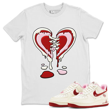 Air Force 1 Valentines Day Sneaker Match Tees Melting Heart Sneaker Tees Air Force 1 Valentines Day Sneaker Release Tees Unisex Shirts