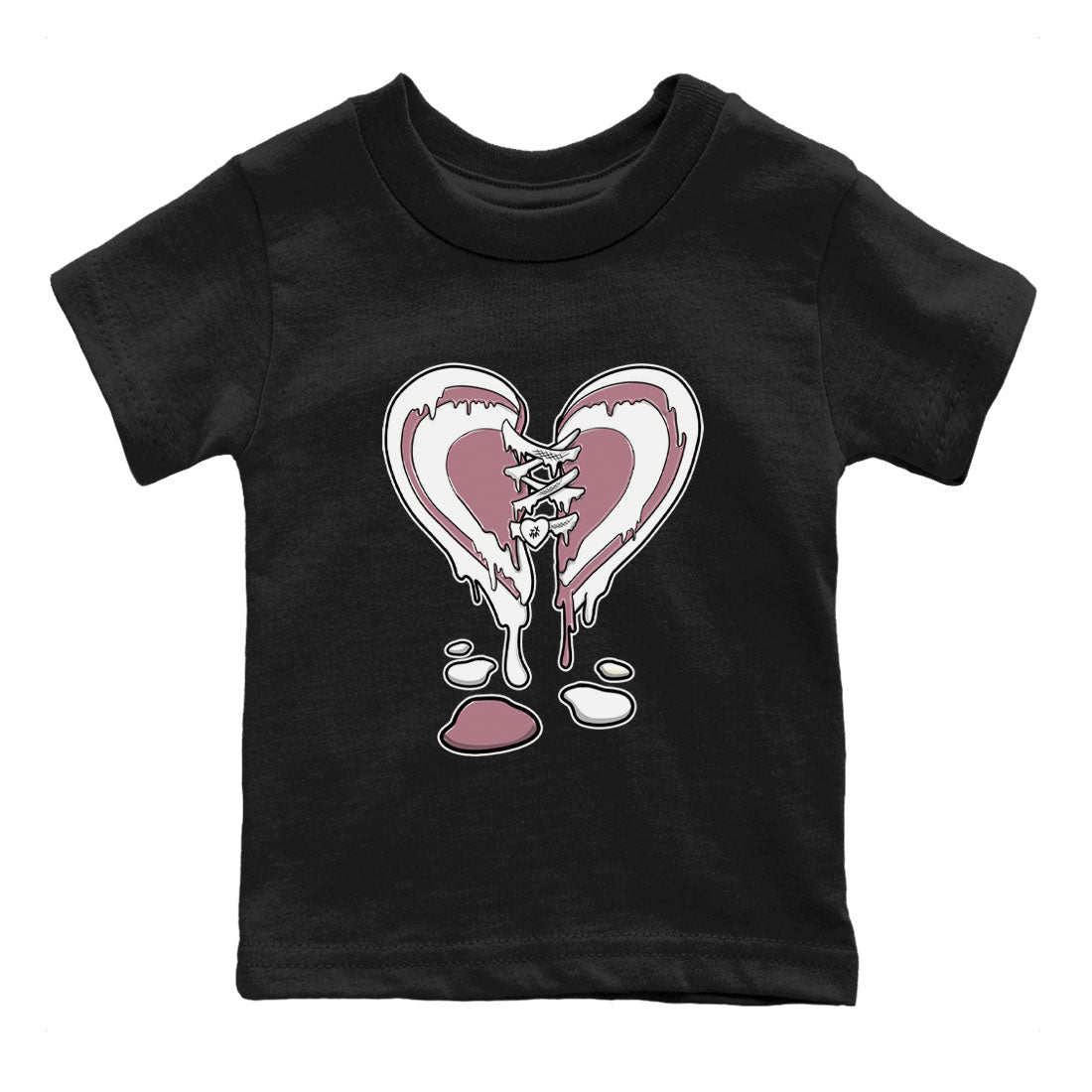 Air Jordan 1 High OG WMNS Mauve shirt to match jordans Melting Heart sneaker tees Air Jordan 1 Mauve SNRT Sneaker Release Tees Baby Toddler Black 2 T-Shirt