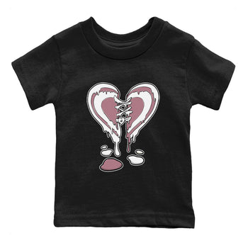 Air Jordan 1 High OG WMNS Mauve shirt to match jordans Melting Heart sneaker tees Air Jordan 1 Mauve SNRT Sneaker Release Tees Baby Toddler Black 2 T-Shirt