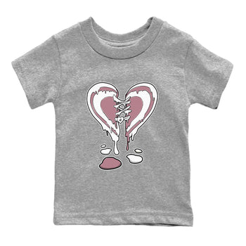 Air Jordan 1 High OG WMNS Mauve shirt to match jordans Melting Heart sneaker tees Air Jordan 1 Mauve SNRT Sneaker Release Tees Baby Toddler Heather Grey 2 T-Shirt