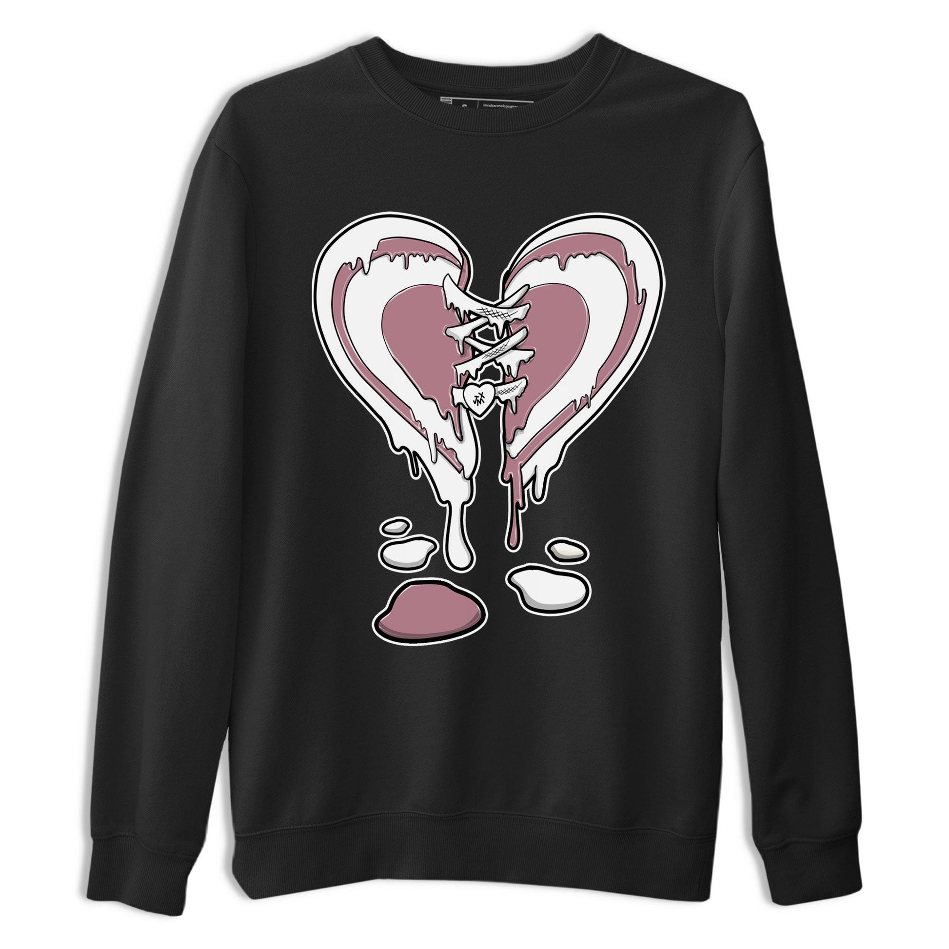 Air Jordan 1 High OG WMNS Mauve shirt to match jordans Melting Heart sneaker tees Air Jordan 1 Mauve SNRT Sneaker Release Tees Unisex Black 2 T-Shirt