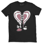 Air Jordan 1 High OG WMNS Mauve shirt to match jordans Melting Heart sneaker tees Air Jordan 1 Mauve SNRT Sneaker Release Tees Unisex Black 2 T-Shirt