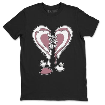 Air Jordan 1 High OG WMNS Mauve shirt to match jordans Melting Heart sneaker tees Air Jordan 1 Mauve SNRT Sneaker Release Tees Unisex Black 2 T-Shirt