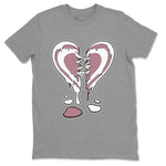 Air Jordan 1 High OG WMNS Mauve shirt to match jordans Melting Heart sneaker tees Air Jordan 1 Mauve SNRT Sneaker Release Tees Unisex Heather Grey 2 T-Shirt