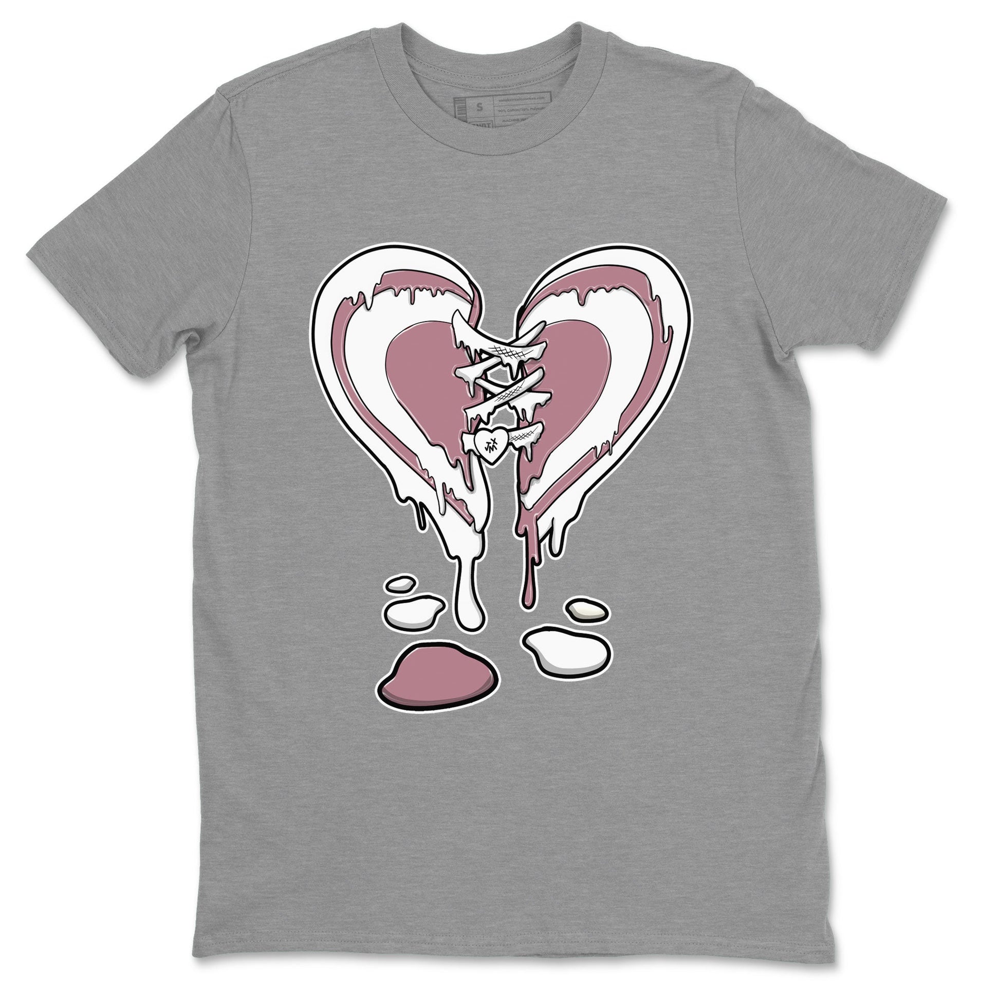 Air Jordan 1 High OG WMNS Mauve shirt to match jordans Melting Heart sneaker tees Air Jordan 1 Mauve SNRT Sneaker Release Tees Unisex Heather Grey 2 T-Shirt