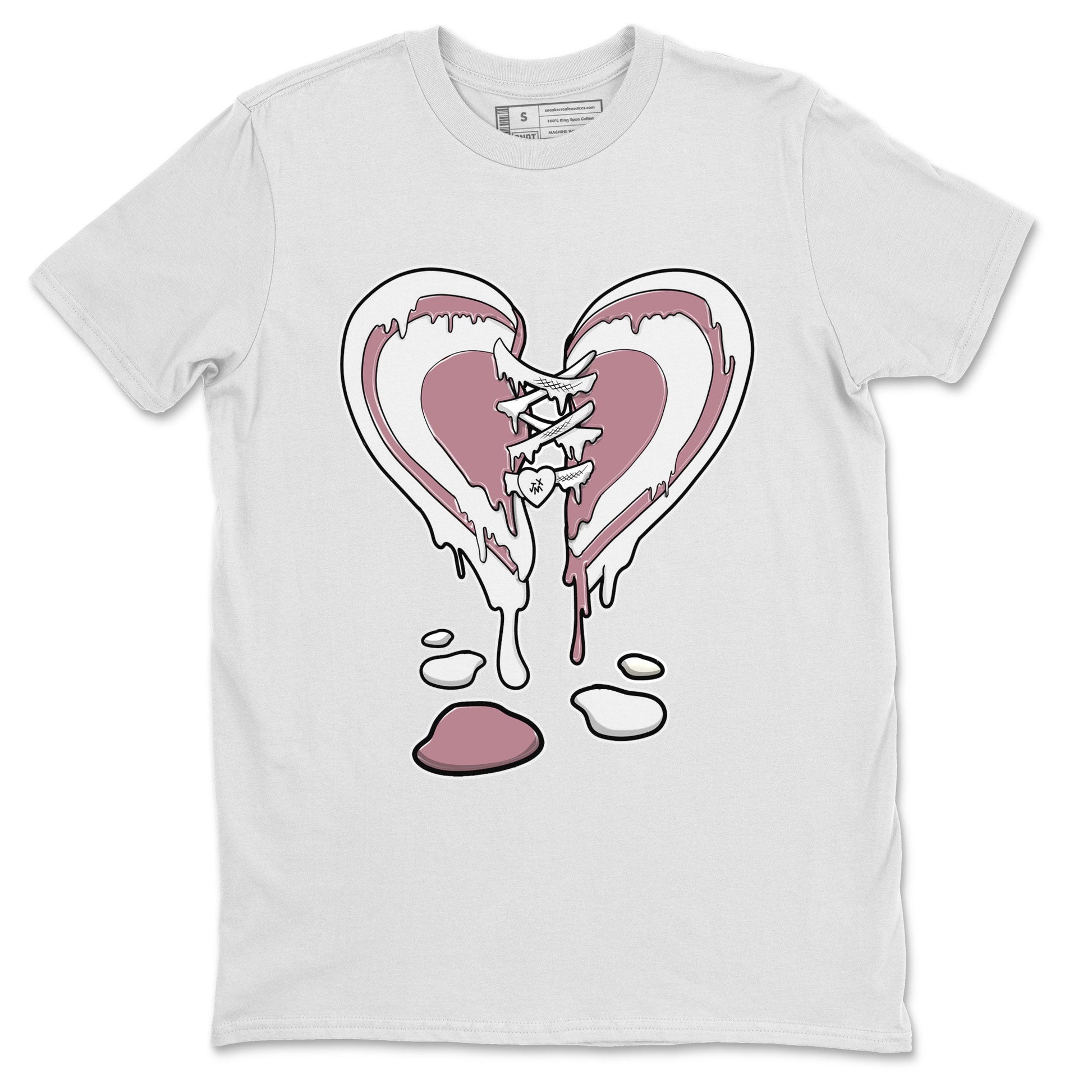 Air Jordan 1 High OG WMNS Mauve shirt to match jordans Melting Heart sneaker tees Air Jordan 1 Mauve SNRT Sneaker Release Tees Unisex White 2 T-Shirt