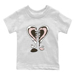 11s Neapolitan shirt to match jordans Melting Heart sneaker tees Air Jordan 11 Neapolitan SNRT Sneaker Release Tees Baby Toddler White 2 T-Shirt