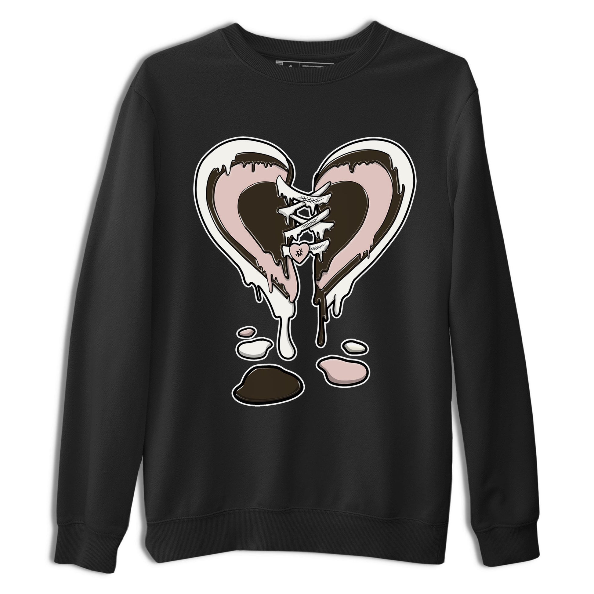 11s Neapolitan shirt to match jordans Melting Heart sneaker tees Air Jordan 11 Neapolitan SNRT Sneaker Release Tees Unisex Black 2 T-Shirt