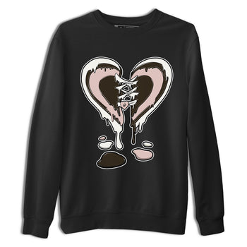 11s Neapolitan shirt to match jordans Melting Heart sneaker tees Air Jordan 11 Neapolitan SNRT Sneaker Release Tees Unisex Black 2 T-Shirt