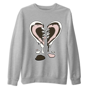 11s Neapolitan shirt to match jordans Melting Heart sneaker tees Air Jordan 11 Neapolitan SNRT Sneaker Release Tees Unisex Heather Grey 2 T-Shirt