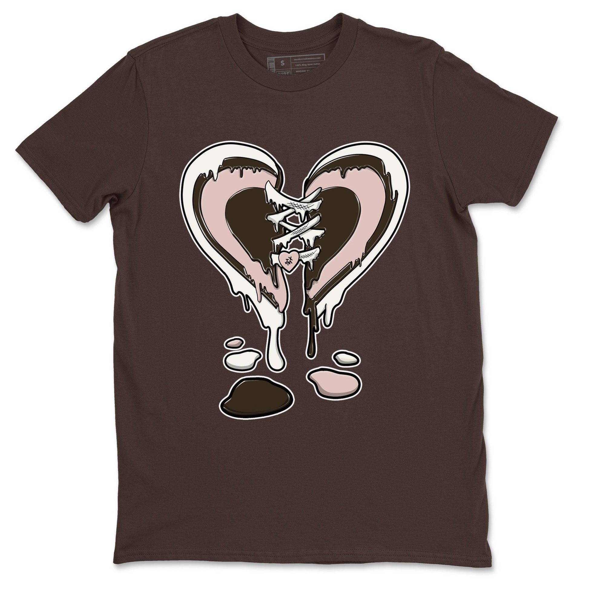 11s Neapolitan shirt to match jordans Melting Heart sneaker tees Air Jordan 11 Neapolitan SNRT Sneaker Release Tees Unisex Dark Chocolate 2 T-Shirt