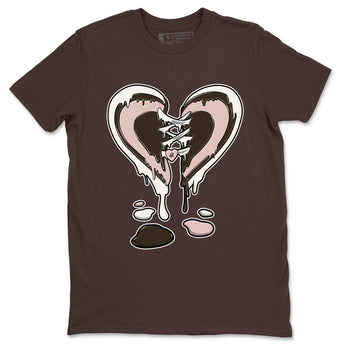 11s Neapolitan shirt to match jordans Melting Heart sneaker tees Air Jordan 11 Neapolitan SNRT Sneaker Release Tees Unisex Dark Chocolate 2 T-Shirt