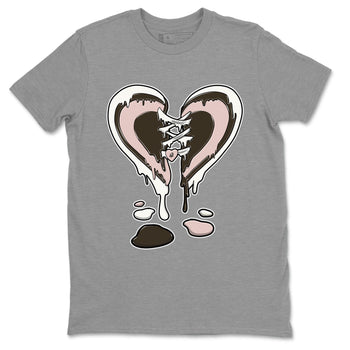 11s Neapolitan shirt to match jordans Melting Heart sneaker tees Air Jordan 11 Neapolitan SNRT Sneaker Release Tees Unisex Heather Grey 2 T-Shirt
