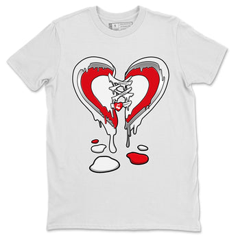 12s Cherry Sneaker Match Tees Melting Heart Sneaker Tees Air Jordan 12 Cherry Sneaker Release Tees Unisex Shirts White 2