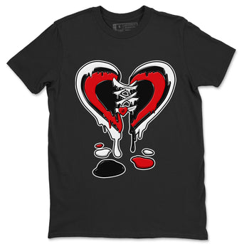 Air Jordan 6 Toro Bravo Sneaker Match Tees Melting Heart Sneaker Tees AJ6 Toro Bravo Sneaker Release Tees Unisex Shirts Black 2