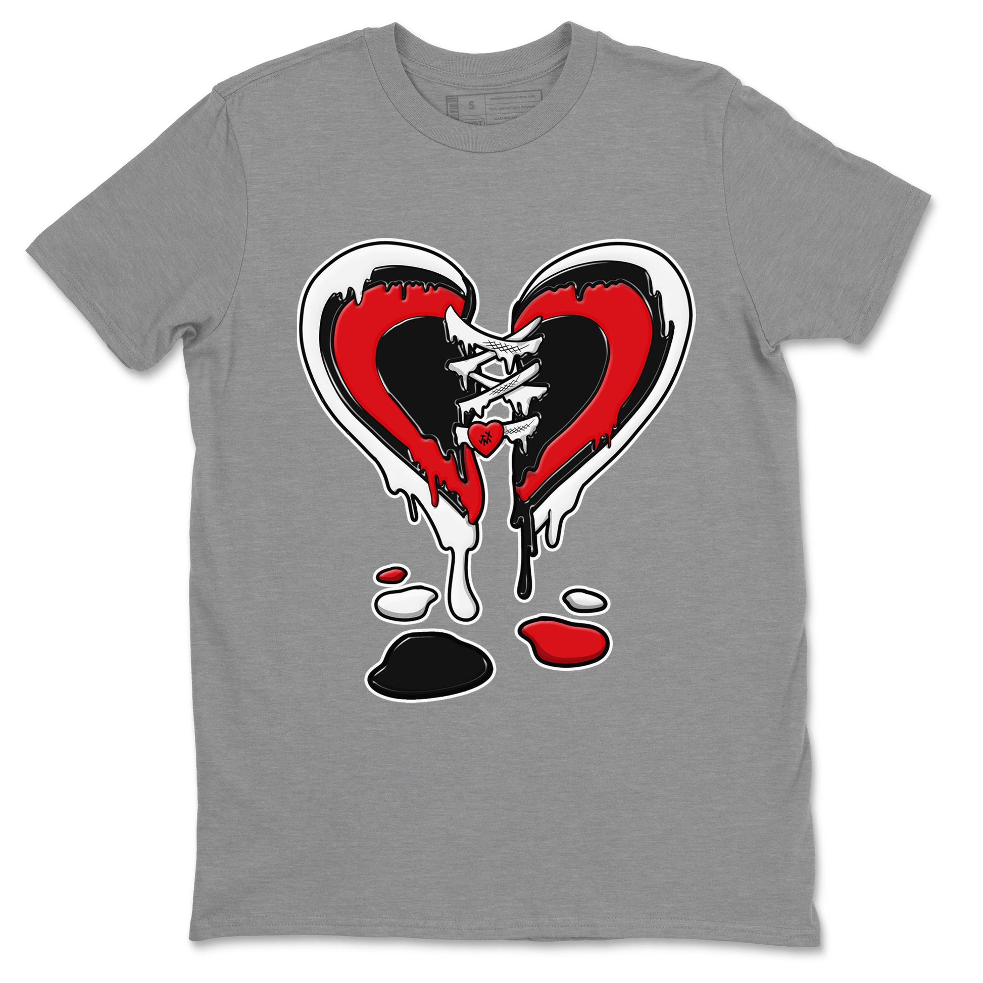 Air Jordan 6 Toro Bravo Sneaker Match Tees Melting Heart Sneaker Tees AJ6 Toro Bravo Sneaker Release Tees Unisex Shirts Heather Grey 2