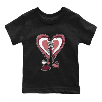 Dunk Low Valentine's Day shirt to match jordans Melting Heart sneaker tees Dunk Valentines Day 2024 SNRT Sneaker Tees Casual Crew Neck T-Shirt Baby Toddler Black 2 T-Shirt