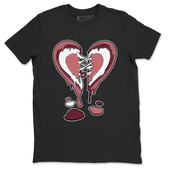 Dunk Low Valentine's Day shirt to match jordans Melting Heart sneaker tees Dunk Valentines Day 2024 SNRT Sneaker Tees Casual Crew Neck T-Shirt Unisex Black 2 T-Shirt
