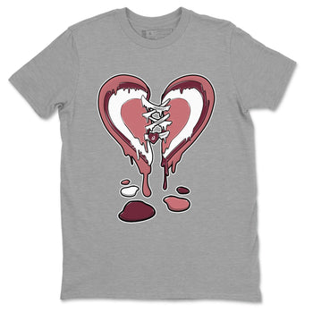 Dunk Low Valentine's Day shirt to match jordans Melting Heart sneaker tees Dunk Valentines Day 2024 SNRT Sneaker Tees Casual Crew Neck T-Shirt Unisex Heather Grey 2 T-Shirt