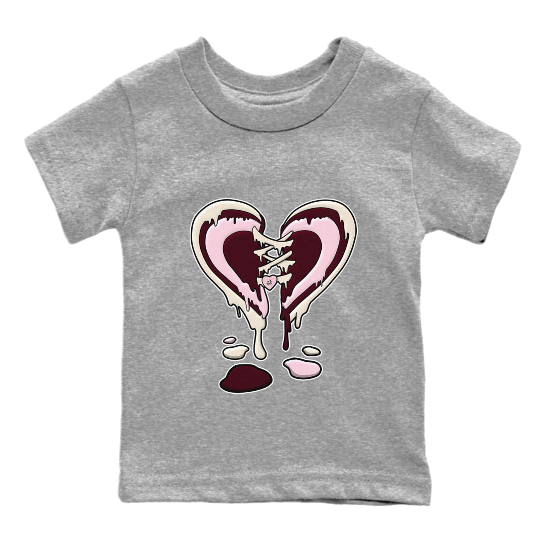 Dunk Valentines Day Sneaker Match Tees Melting Heart Sneaker Tees Nike Dunk Valentine's Day Sneaker SNRT Sneaker Tees Kids Shirts