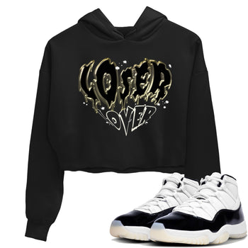 Air Jordan 11 Retro Gratitude shirt to match jordans Melting Loser Lover sneaker tees AJ11 Gratitude SNRT Sneaker T Shirt  Black 1 crop length shirt